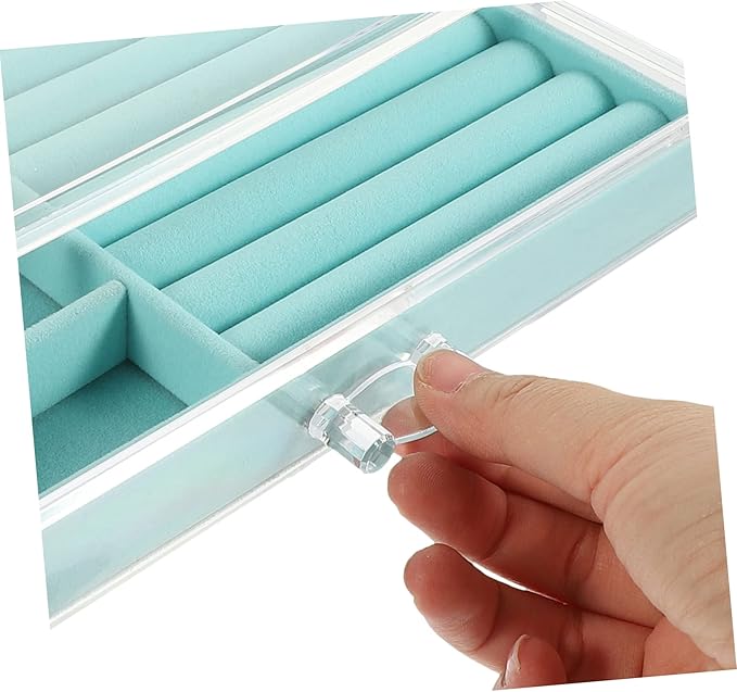 BESPORTBLE Multi Layer Makeup Organizer and Jewelry Storage Box Earring Organizer for Necklaces and Rings Elegant Display Holder for Home Decor