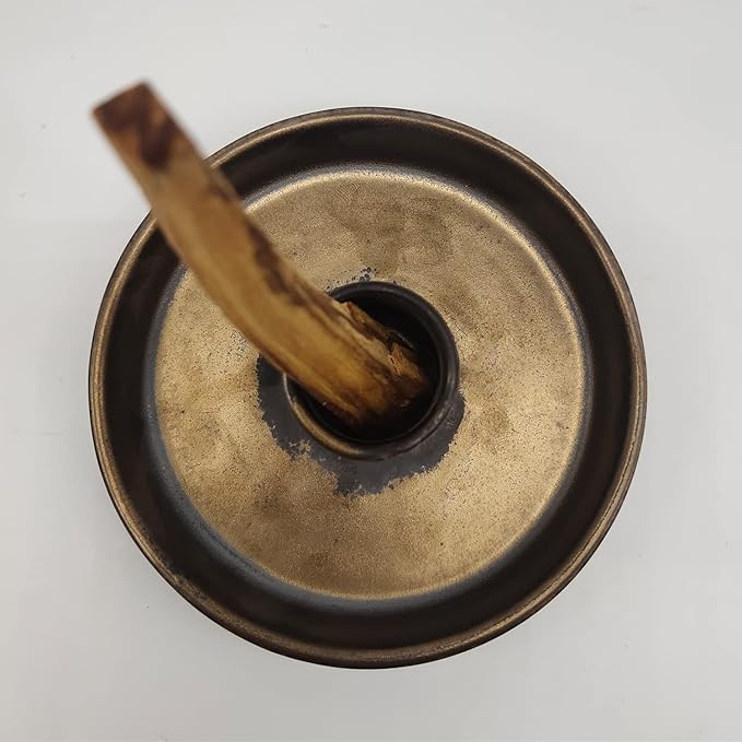 Sage Holder, Sage Burner, Smudge Bowl, Palo Santo Holder, Incense Holder, Incense Holder Bundle, Sage Holder for White Sage Bundle and Palo Santo (Sage Not Included) (Metal Glaze)