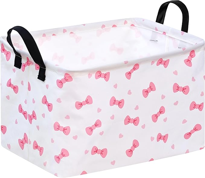Rectangle Gift Shelf Nursery Storage Basket Laundry Hamper Storage Box and Bins for Home Clothes with Handles