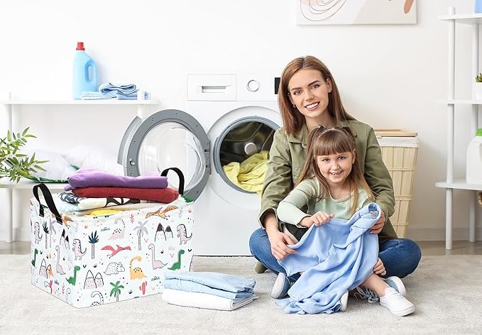 Rectangle Gift Shelf Nursery Storage Basket Laundry Hamper Storage Box and Bins for Home Clothes with Handles