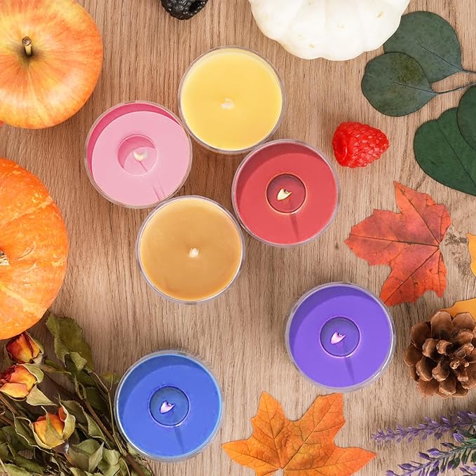 Fall Candles Bulk, 12 Pack Scented Candles for Home, Candle Set for Women, Small Soy Candles Scent of Pumpkin Vanilla Caramel Lavender, Mini Candle Gift Set for Birthday Halloween Christmas Birthday