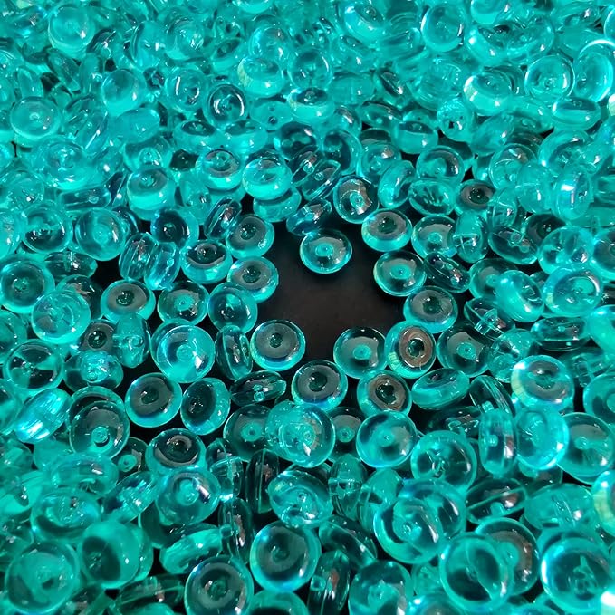 HappyFiller 4400 PCS Teal Tiny Acrylic Beads Gemstone Party Confetti Table Scatters Gems 7mm for Vase Filler,Floral Arrangement,Bridal Shower Decoration,Home Centerpieces,Candle Display