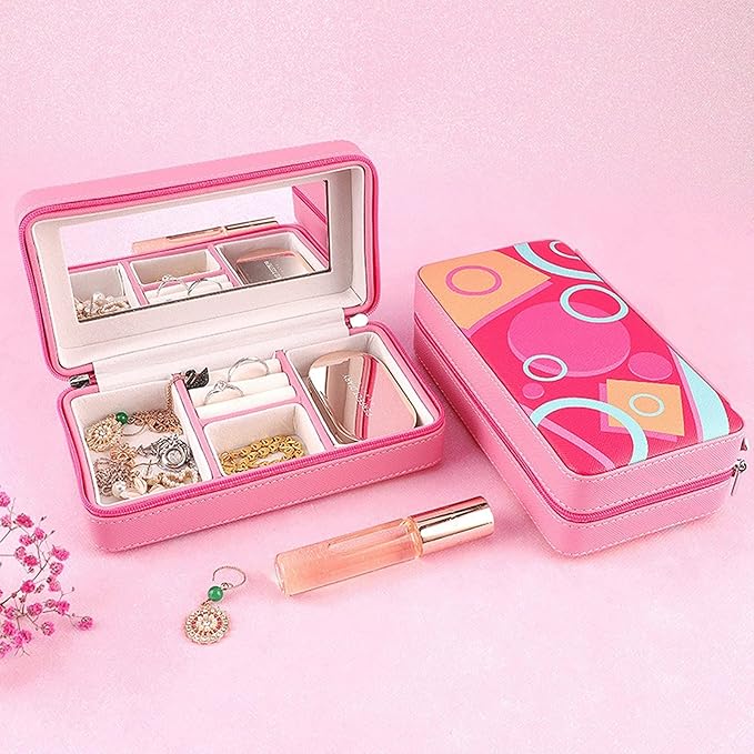 Jewellery Box Jewelry Box Logos Travel Comestic Jewelry Casket Organizer Makeup Storage Box Beauty Container Necklace Gift