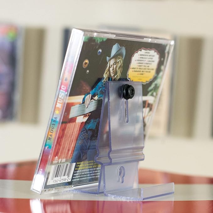 CollectorMount CD Mount 5 Pack, Shelf Stand and Wall Mount Display, Invisible and Adjustable