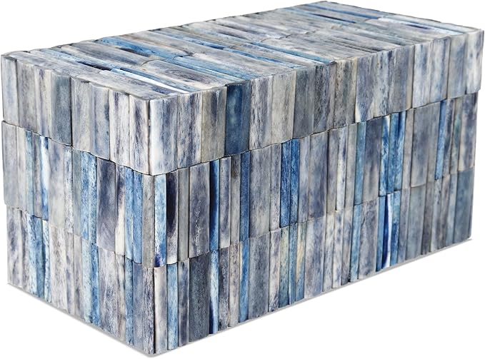Handicrafts Home Decorative Organizer Box 10x5 – Large Keepsake Box with Lid, Modern Decorative Storage Box, Bohemian Coffee Table Décor, Jewelry & Memory Box, Decorative Accent Box for Home Décor