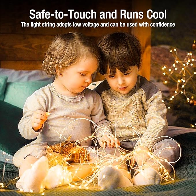 12 Pack Fairy Lights Battery Operated - 7ft 20 Led Twinkle Lights 3 Modes, Bulk Mini String Lights Waterproof for Mason Jars Vases DIY Party Wedding Decoration Christmas -Warm White