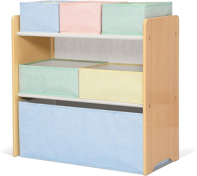 Delta Children - GapKids 6 Bin Toy Organizer - Greenguard Gold Certified, Pastel