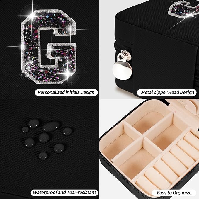 Uygafly Graduation Gifts for Women Teen Her,Fashion Jewelry Case Cute Trendy Stuff Graduation Essentials Accessories | Black,G