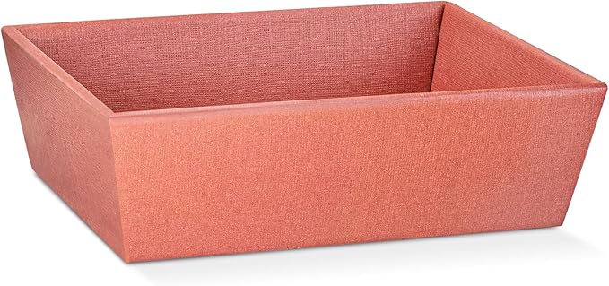 Pack of 5 Empty Baskets for Gifts - Ideal for Christmas and Decorative Trays for Home - 9" x 6.69" x 3.14" Corten Silk