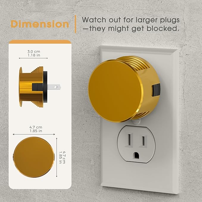 Briignite Night Lights Plug into Wall [2 Pack], Dusk to Dawn Sensor Nightlight, Brightness Adjustable, 3000K Soft White, Dimmable Plug in Night Light for Bedroom, Hallway, Stairs, Kitchen