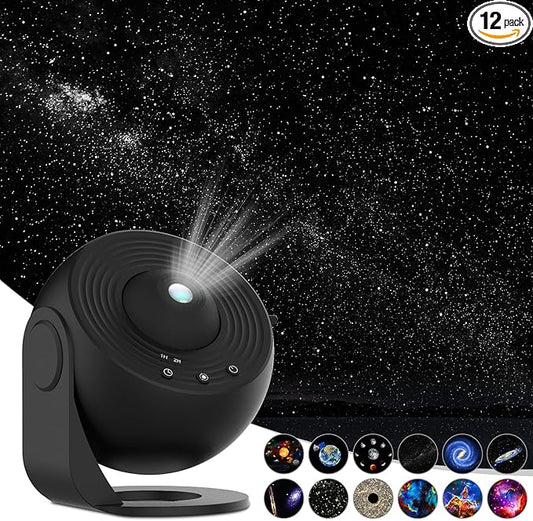 Galaxy Projector for Bedroom,Star Projector,HD Image Large Projection for Bedroom Night Light,Planetarium Projector Galaxy Night Light Projector for Kids Include 4K Replaceable 13 Galaxy Discs