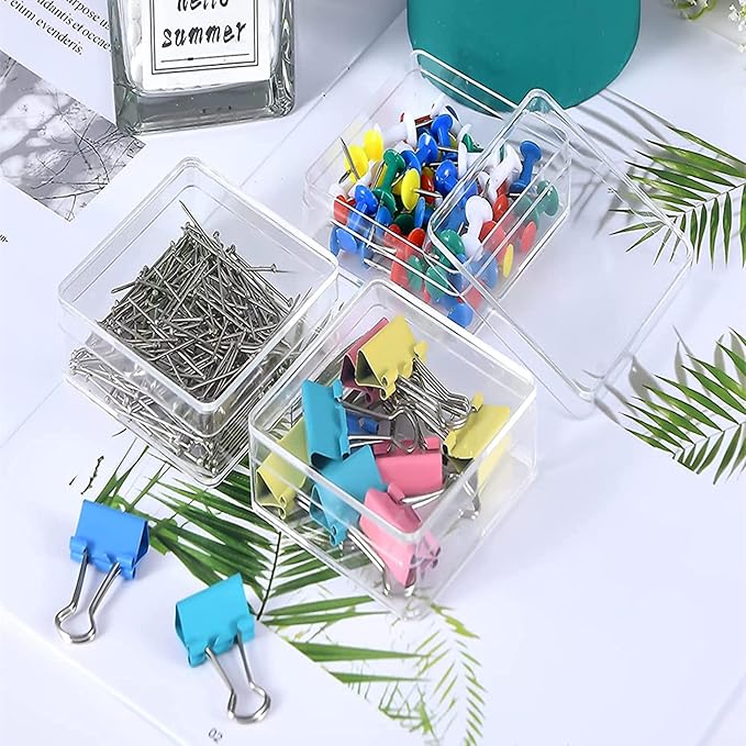 KissYou Acrylic Box with Lid Clear Square Cube Jewelry Storage Contanier Wedding Easter Party Favor Display Boxes Graduation Candy Boxes