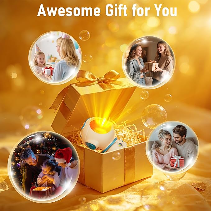 XEBKOR Astronaut Sunset Lamp Projector - 720° Magnetic Rotating RGB LED Night Light, 16M Colors Smart APP Control, Aesthetic Room Decor & Mood Lighting, Unique Space Gifts for Kids Teen Girls Adults