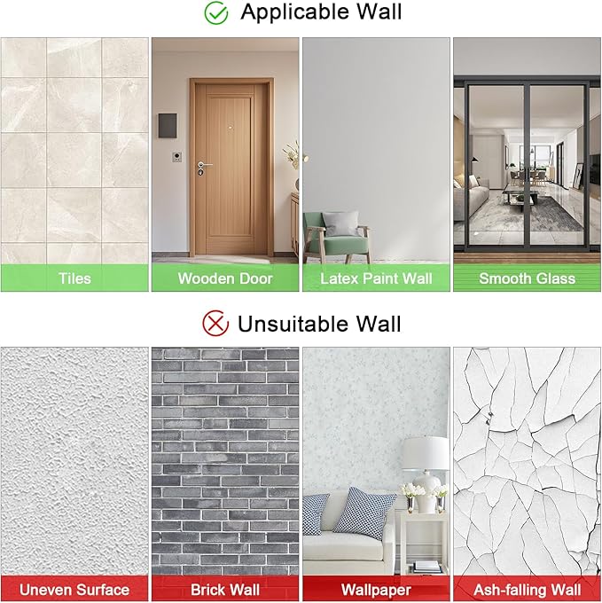 Home Gym Mirror, 12Pcs 10"x 12" Wall Mirror Tiles, Frameless HD Glass Full Length Wall Mirrors for Wall Decor, Bedroom, Living Room, Over The Door, Self Adhesive