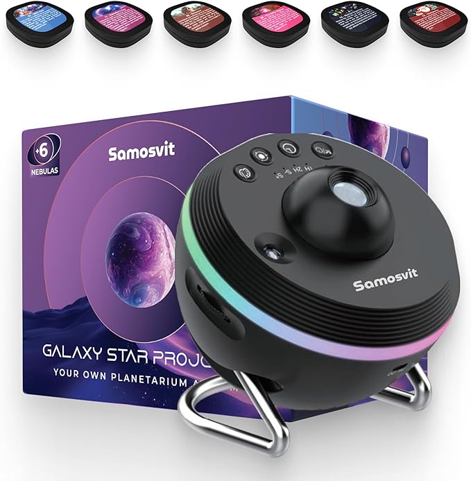 4K Home Planetarium Galaxy Projector for Bedroom - Nightlight for Kids Room– Star Lights for Bedroom - Meteor Effect Ceiling Lights Projector with 7 Thematic Nebula - Gift for Kids Adult