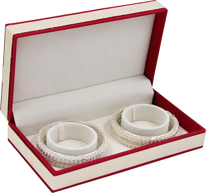atorakushon Satin Bracelet Box Velvet Jewelry Bangle Box Storage Case Organizer Holder Display For Girl Women Proposal Wedding Valentine's Red Pack 1