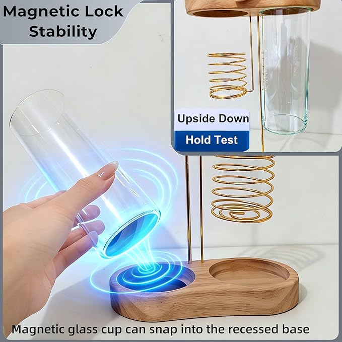 3 in 1 Incense Holder for Burning Insence-Stick & Palo Santo & Sage Sticks, Hanging Upside Down Incense Stick Burner with Glass Ash Catcher & Storage, Lasting Burning Palo Santo Sage Burner
