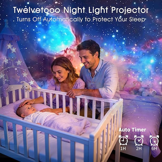 3D Galaxy Projector for Bedroom, 90 Dynamic Scenes Star Projector, HD Planetarium Projector Night Light with Bluetooth Speaker for Decor, Christmas Gift for Kids Adults, Relaxing Ambiance