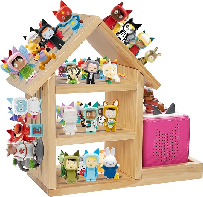 for House Toniesbox Shelf,Compatible with TonieBox 1 and Toniebox 2 Storage Toniebox Organize Display Shelf for 70-80 Tonies Figures Holder Compatible Charging Station for Kid's Room
