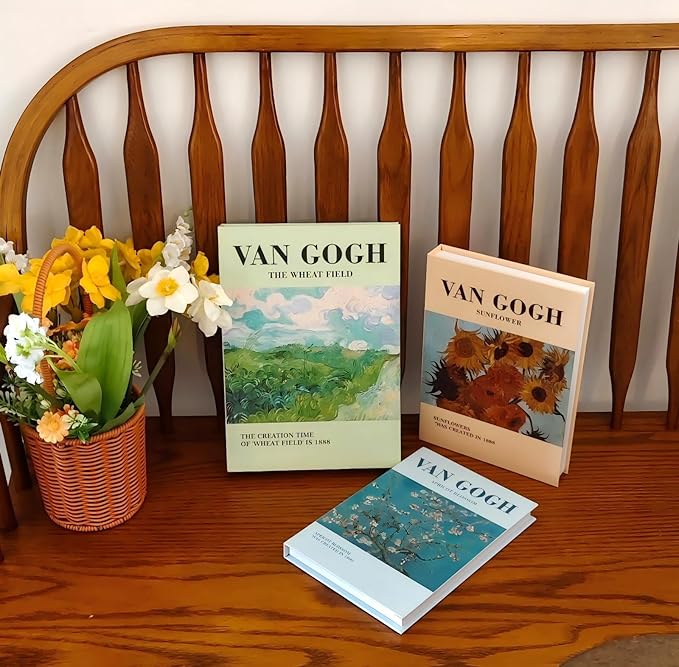 LUNETH Decorative Books for Home Decor - Set of 3 Faux Books for Coffee Table Decor, Fake Book for Decoration, Aesthetic Faux Book Storage Box for Decor, Decor Accent for Living Room Bookshelf
