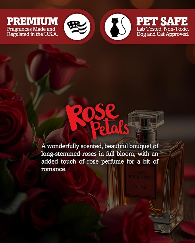 Shortie's Candle Company Rose Petals Premium Tealight Candles - Highly Scented with Essential Oils - 6 Pink Tea Lights - Beautiful Candlelight - Made in the USA - Flower & Floral Collection