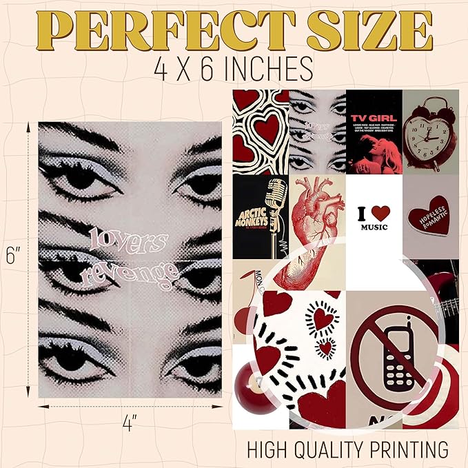 60 pcs Downtown Girl Room Décor, Coquette y2k 2000’s Grunge Posters, Retro Music Wall Art for Bedroom, Trendy Vintage Funky College Dorm Wall Collage Kit Aesthetic Pictures