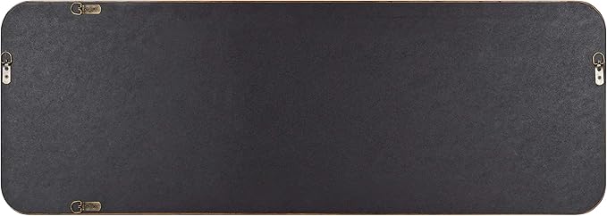 Kate and Laurel Pao Mid-Century Panel Wood Framed Wall Mirror, 16 x 48, Walnut Brown, Modern Full Length Mirror for Wall