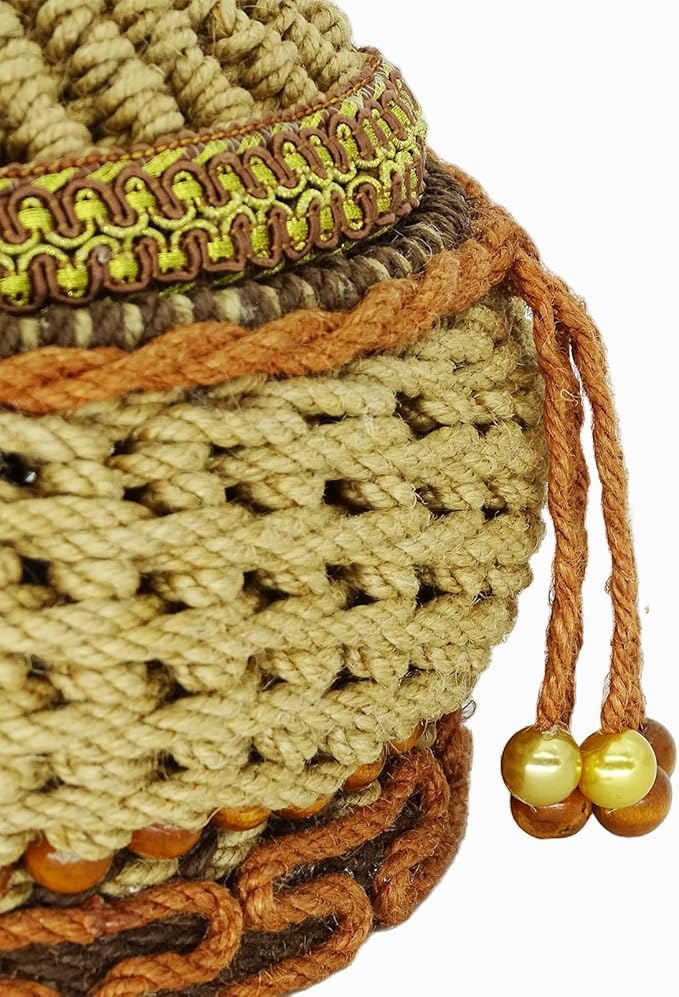 Zenpeace Wicker Basket, Suitable For Hand-Woven Big Rectangular Basket In Bedrooms, Kitchens, Bathrooms and Living Rooms, for Organizing and Decorating Projects, Clothes and Various Items (Bohemian)