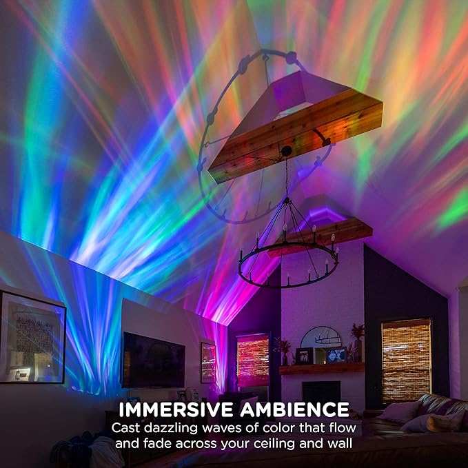 Enbrighten Aurora Crystal-Ball Galaxy Projector – Space, Nebula & Star Night Light with Northern Lights Effect – Tabletop Light for Bedroom, Playroom, Game Room & Parties (76044)