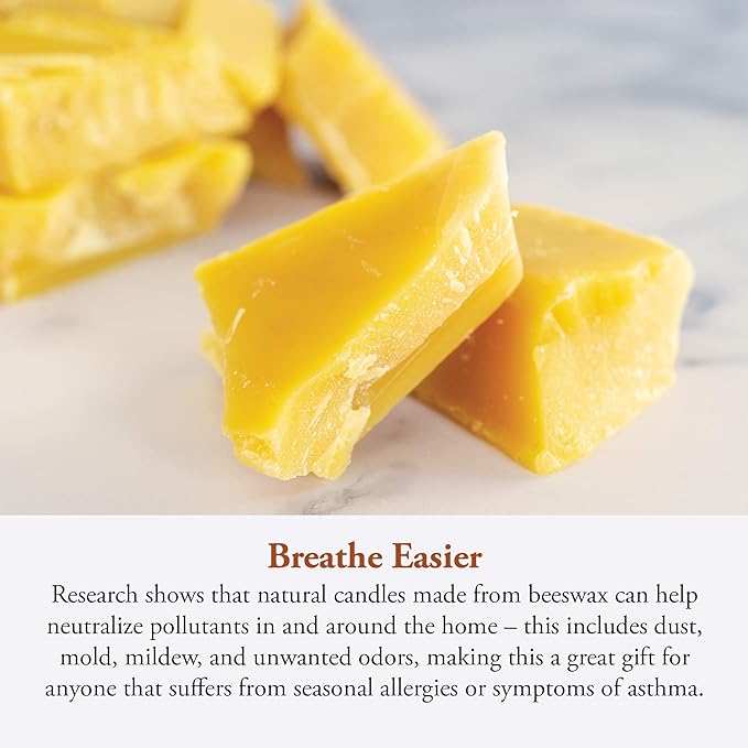 Candle by the Hour 80-Hour Citronella Candle, Glass Cylinder, Eco-friendly Natural Beeswax with Cotton Wick