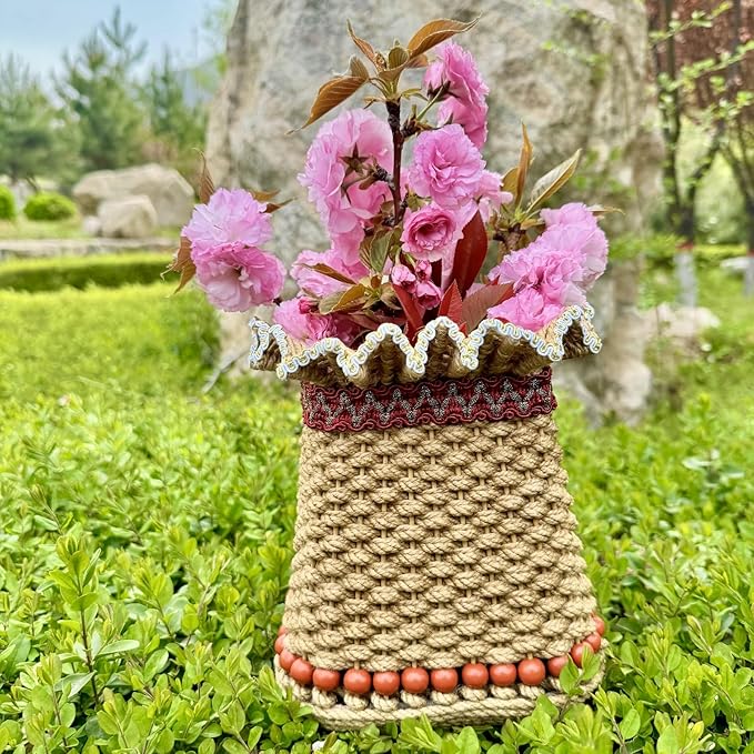 Zenpeace Wicker Basket, Suitable For Hand-Woven Basket In Bedrooms, Kitchens, Bathrooms and Living Rooms, for Organizing and Decorating Projects, Storage Various Items and Keys