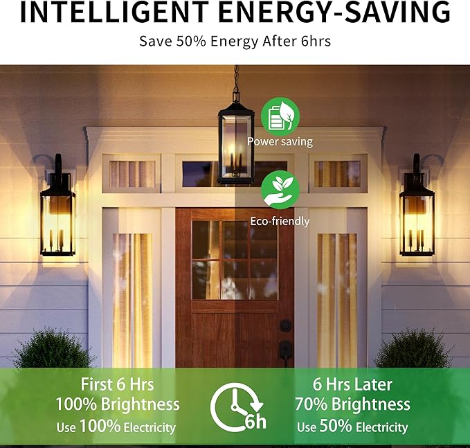Qualilux Dusk to Dawn Light Bulbs, Auto On/Off Light Sensing LED Bulbs Outdoor, Soft White, Dimmable, 12W 1000LM 75W Equivalent, HQ-H030