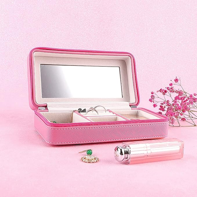 Jewellery Box Jewelry Box Logos Travel Comestic Jewelry Casket Organizer Makeup Storage Box Beauty Container Necklace Gift