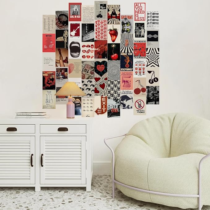 KBKBART 50Pcs Downtown Girl Posters, Downtown Girl Room Decor, Y2k Wall Art Prints for Bedroom, Coquette Wall Collage Kit for Room Aesthetic, 4"x6" Vintage Photo Collage Kit Pictures for Dorm Decor