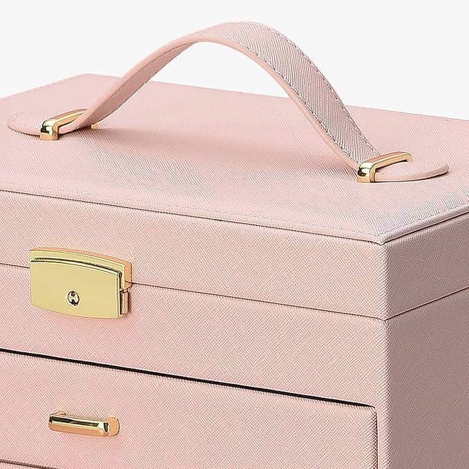 Jewelry Storage Box Makeup Organizers Large Jewelry Box Multi-Layer Jewelry Storage Case Jewelry Organizer Box for Women