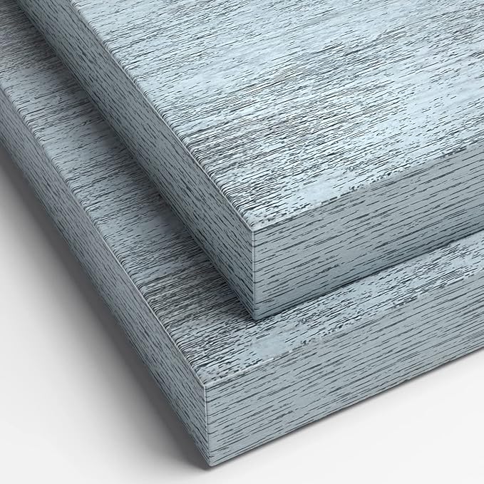 Sorbus Floating Shelves - 2 Pack 16 Inch Rustic & Blue Wall Shelves for Bedroom, Kitchen, Living Room, Bathroom Shelves, Home Decor, Office - Floating Shelf for Trophy, Books, Frames, Toilet Paper