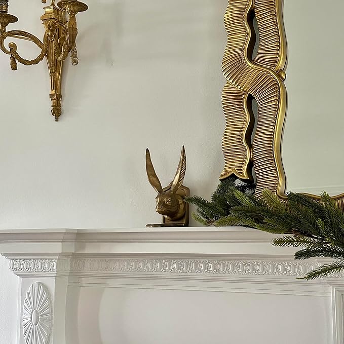 Fox Run Rabbit Decorative Bookend Set, 100% Iron, 4.7" x 4" x 8.6" Heavy Bookends