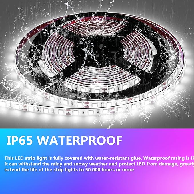 RV Awning Led Lights,12V 20FT Camper Awning Lights for Camper Motorhome Travel Trailer Concession Stands Food Trucks, Waterproof RV Exterior Underglow Light Strip for Party BBQ