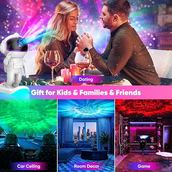 Star Projector, Galaxy Projector for Bedroom, Night Light with Timer and Remote Control, Gift for Kids Adults for Birthdays, Christmas