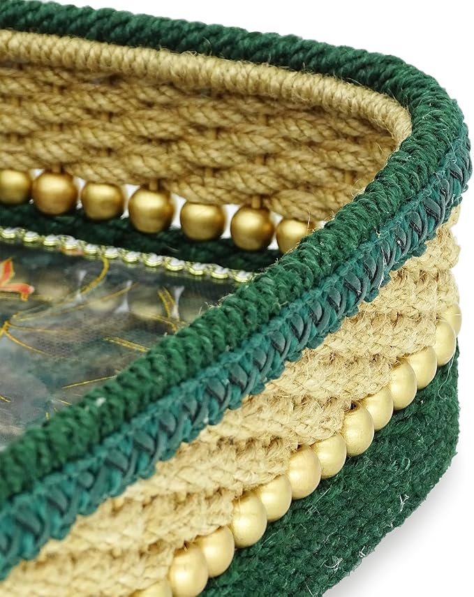 Zenpeace Wicke rBig Basket, Suitable For Hand-Woven Rectangular Basket Organizing and Decorating Projects, Clothes and Various Items