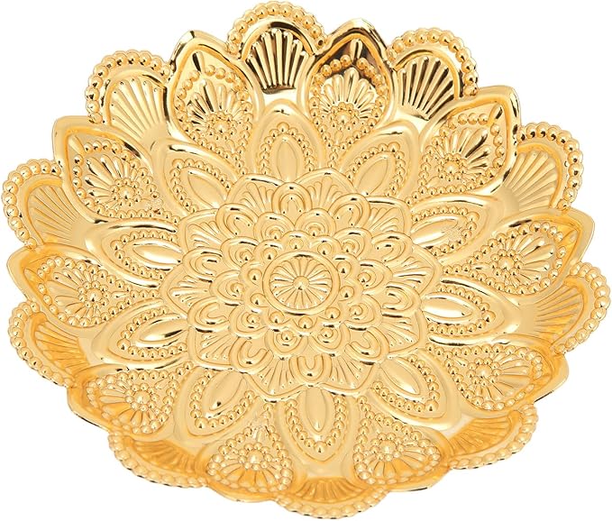 Jewelry And Make Up Organizer Vintage Decorative Tray Dessert Plate Jewelry Dish Snack Tray Key Bowls For Tableware Bar Cafe