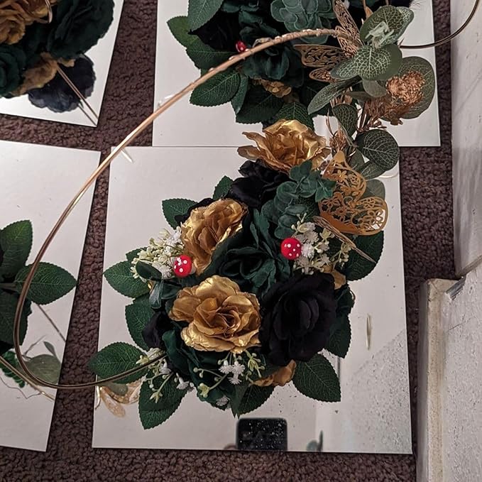 10" Pack Square Mirror Centerpieces for Tables Decorations, 10 Pack Acrylic Square Mirror Tray Candle Plate 2mm Thickness Mirror Centerpiece Table Decorations for Wedding Decorations Party, Wall Decor