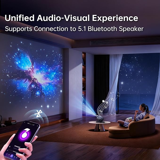 Homelist Sleep Aid Night Light for Kids & Adults with White Noise & Bluetooth Speaker, 60 Scenes Galaxy Star Projector Light Gifts for Bedroom Relaxation, Party, Birthday, Easter Day
