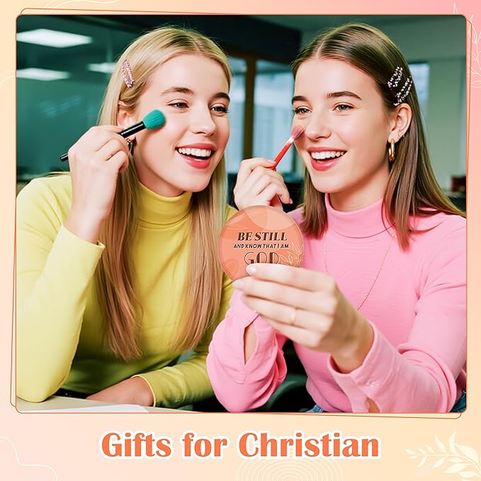 Y1tvei Boho Watercolor Mirrors Bulk - 36Pcs Bible Verse Christian Inspirational Gifts Scripture Mini Compact Mirrors Portable Round Pocket Makeup Mirror for Women Purse Religious Church Party Favors