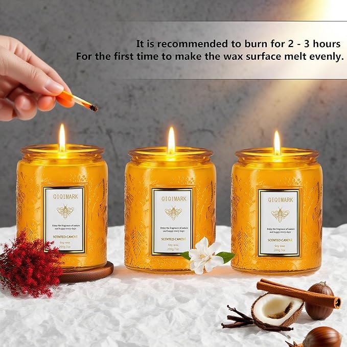 Mother’s Day Candles Gift Set for Mom, Natural Soy Wax Scented Jar Candles 6-Pack, Aromatherapy Candles for Home, 42oz 300 Hours Long Lasting, Gifts for Women