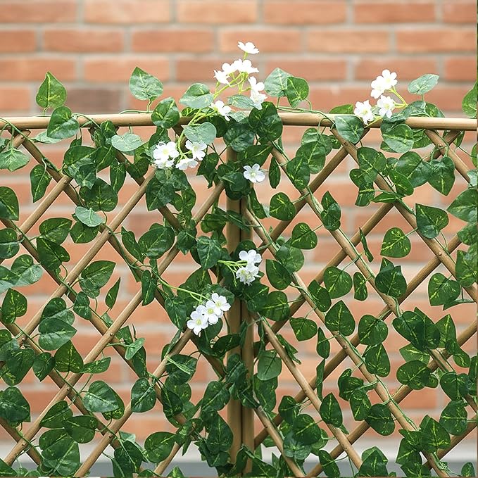 CEWOR 72 Pack 474ft Fake Vines with Leaves for Bedroom Decoration, Ivy Garland Fake Ivy Leaves Artificial Greenery Garlands Hanging Vines for Room Decor Wedding Wall Indoor Outdoor