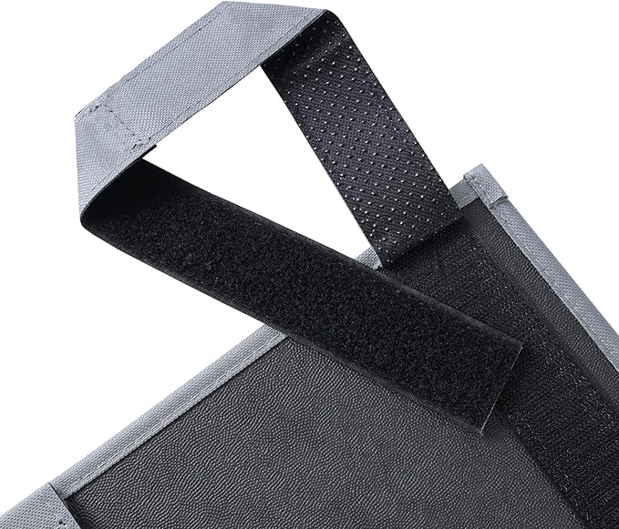 Zafit Hanging Bedside Caddy, Bedside Storage Organizer for Magazine, Phone, Remote control (4 Pockets-Grey)