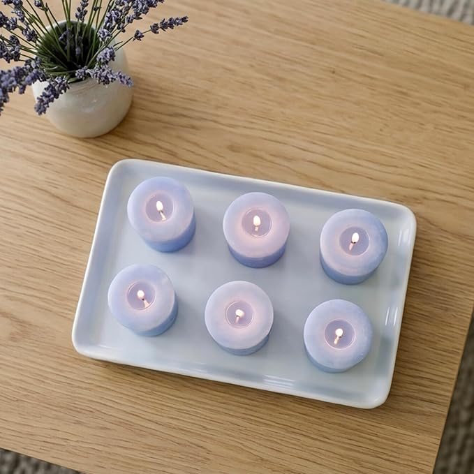 Aroma Naturals Votive Candles with Lavender, Tranquility, 6 Count