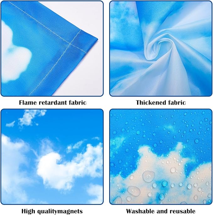 ANGSYLTH 2 Pcs Fluorescent Light Covers - 4 x 2 Feet Covers for Ceiling Lights, Magnetic Light Filters for Classroom, Office, Hospitals, Home