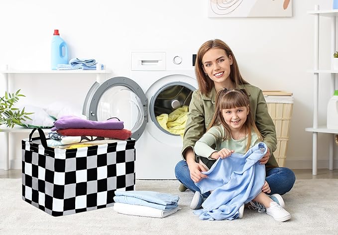 Rectangle Gift Shelf Nursery Storage Basket Laundry Hamper Storage Box and Bins for Home Clothes with Handles